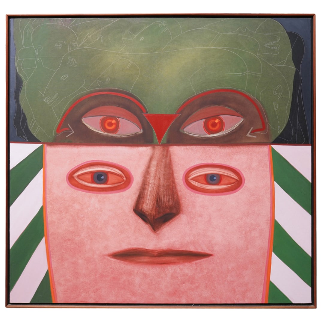 Siron Franco (Brazilian, b. 1947) 'Espirito da Floresta' Monumental Acrylic on Canvas Painting (1 of 9)