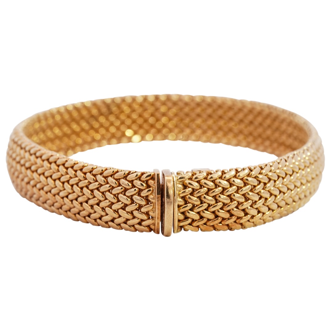 Tiffany and Co. 18k Gold Mesh Bracelet (1 of 4)