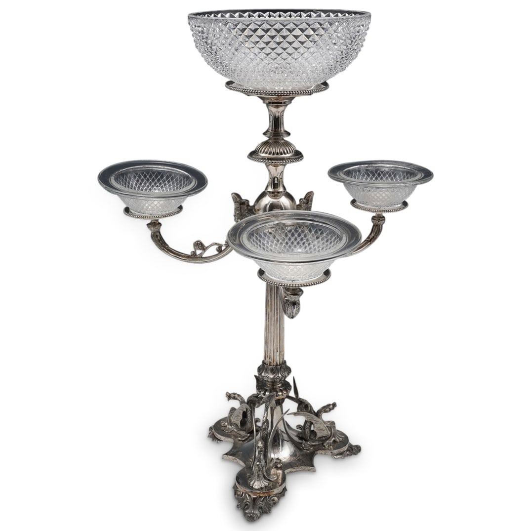 Paye & Baker Silver-Plated Gothic Epergne (1 of 15)
