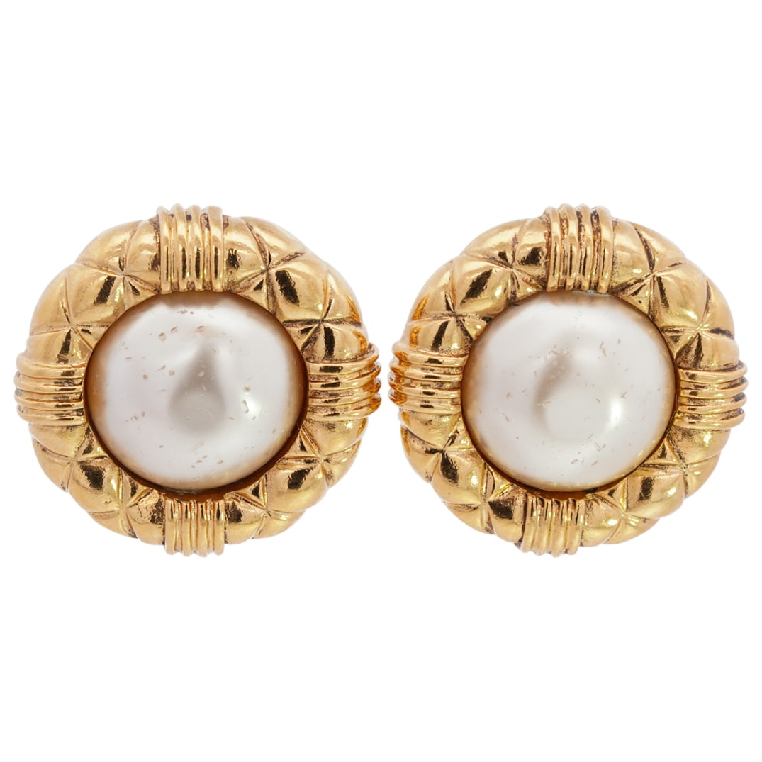 Pair Of Vintage Chanel Earrings (1 of 3)