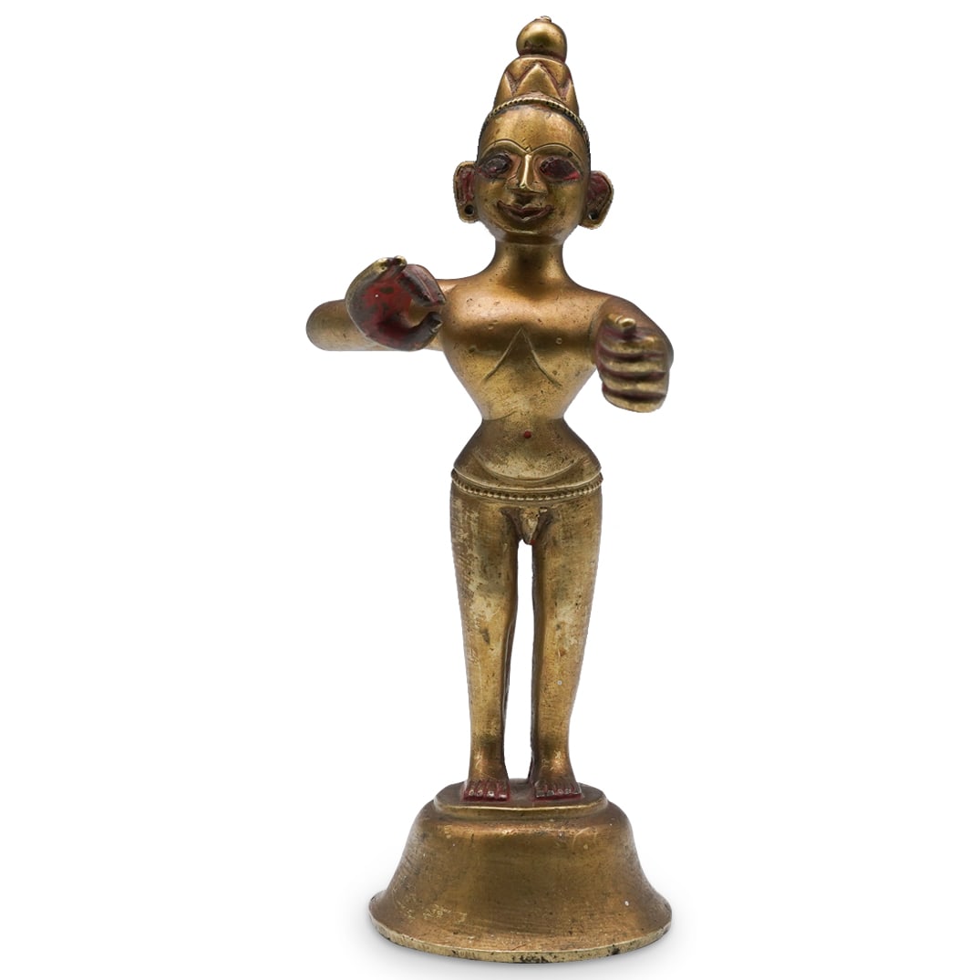 18th Cent. Indian Gilt Bronze Radha Figure (1 of 7)