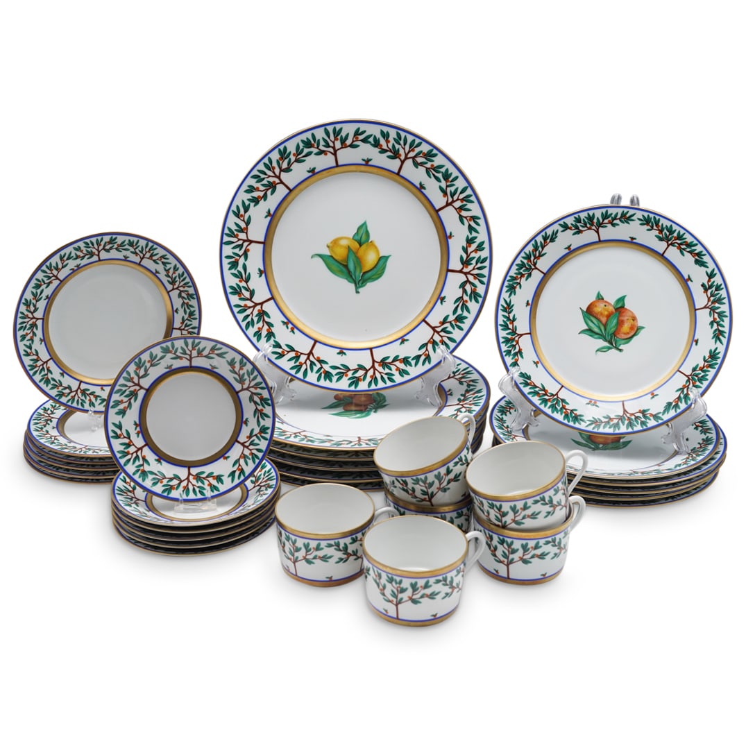 (30 Pc) French Limoges Laure Japy "Orangeraie" Porcelain Set (1 of 20)