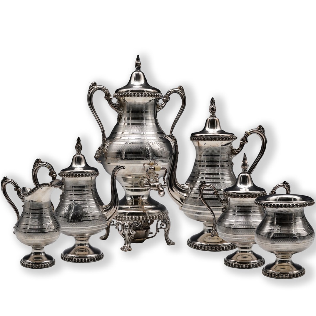 (6Pc) Rogers Smith & Co. American Silver Plated Service (1 of 14)