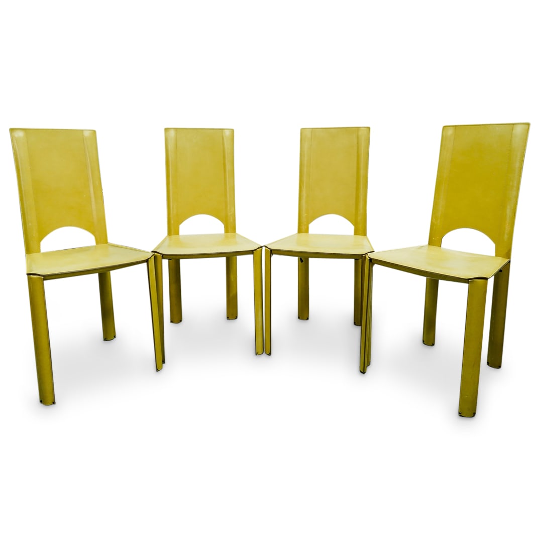 Mario Bellini Style Modern Leather Dining Chairs (1 of 14)