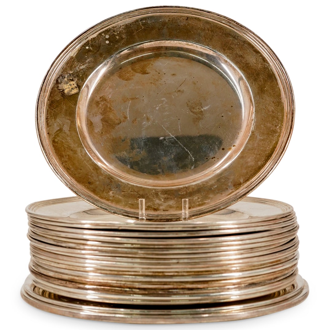 (19 Pc) American Sterling Silver Platters (1 of 3)