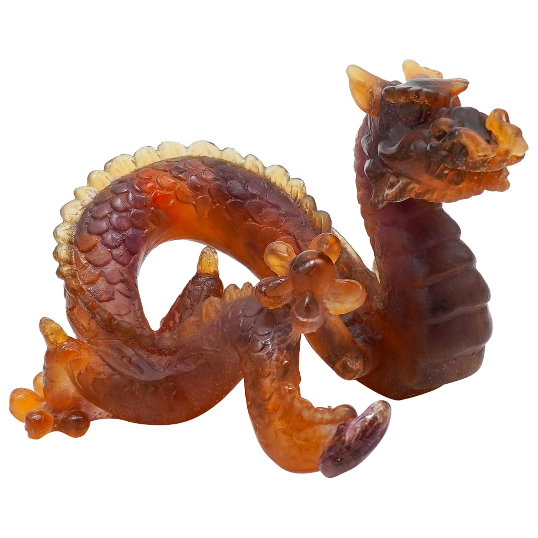 Daum Pate De Verre Dragon Sculpture (1 of 6)