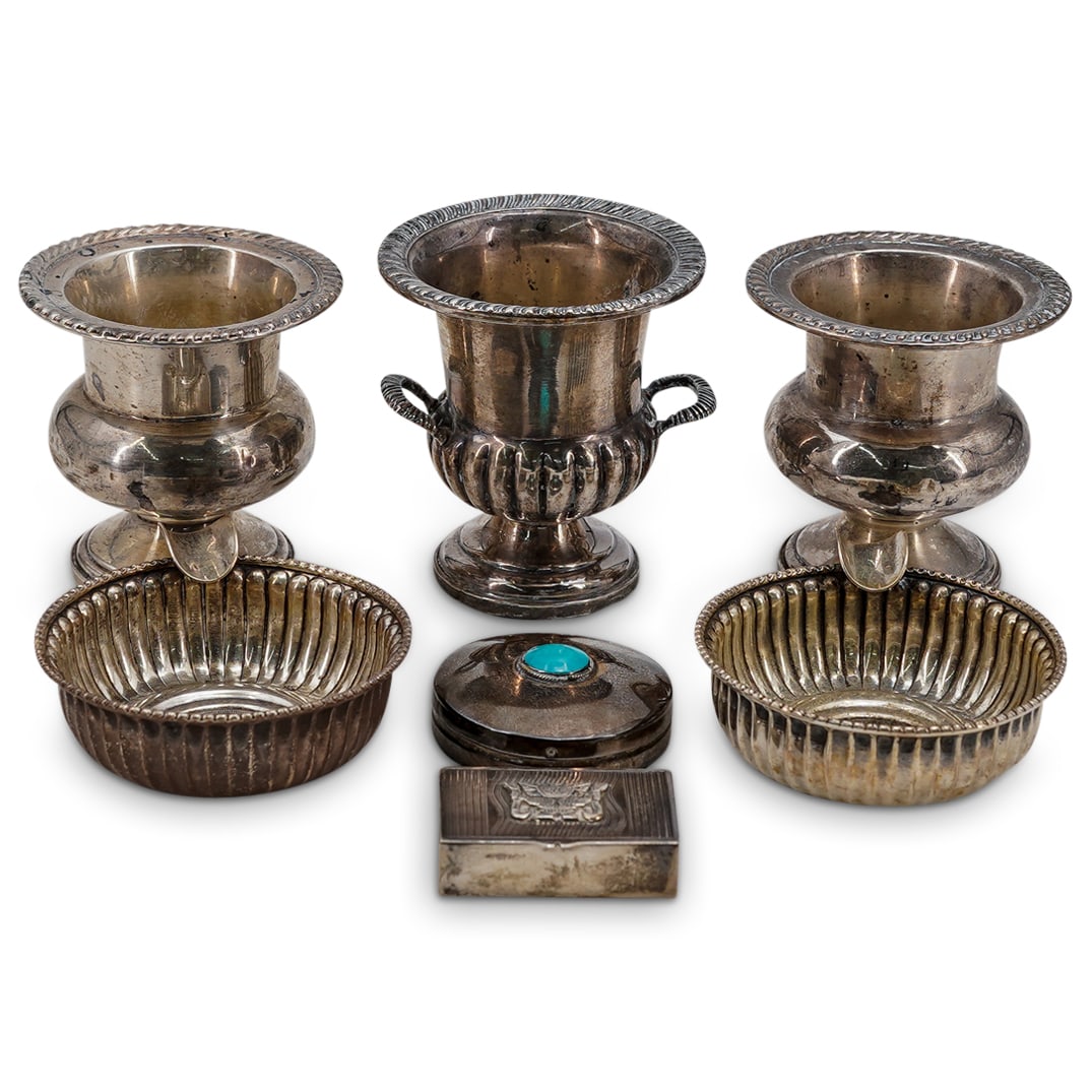 (7 Pc) Sterling Silver Vessels (1 of 15)