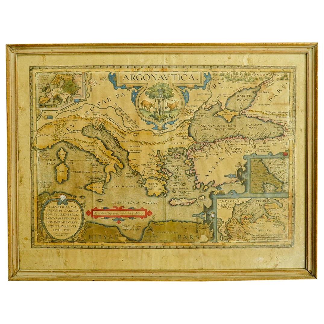 17th Cent. Hand Colored "Argonautica" Map (1 of 10)