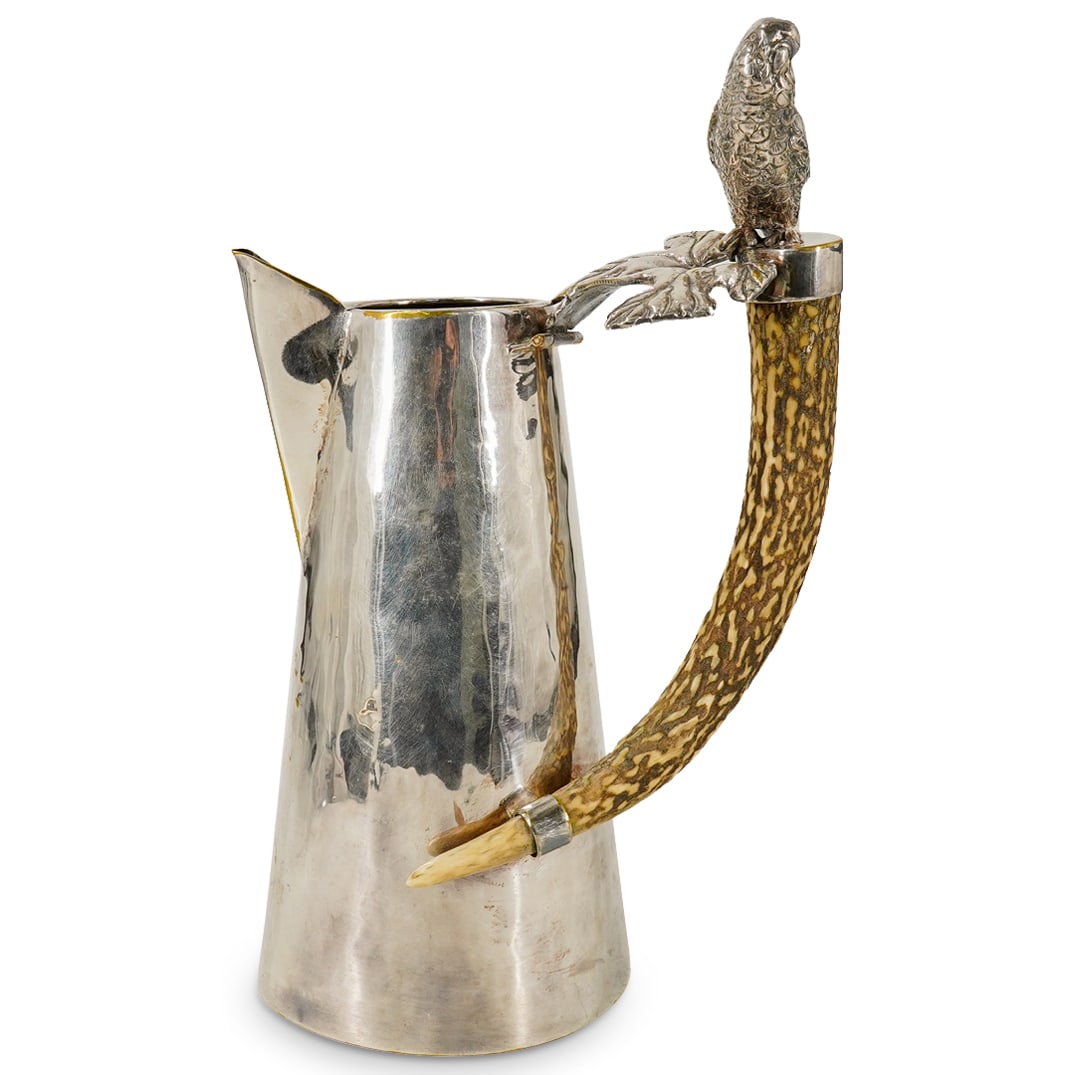 Vintage Silver Plated Bird Handled Pitcher (1 of 13)