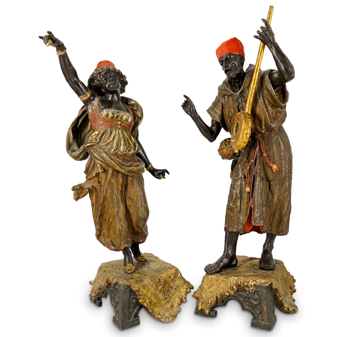 Pair Orientalist Spelter Sculptures (1 of 20)