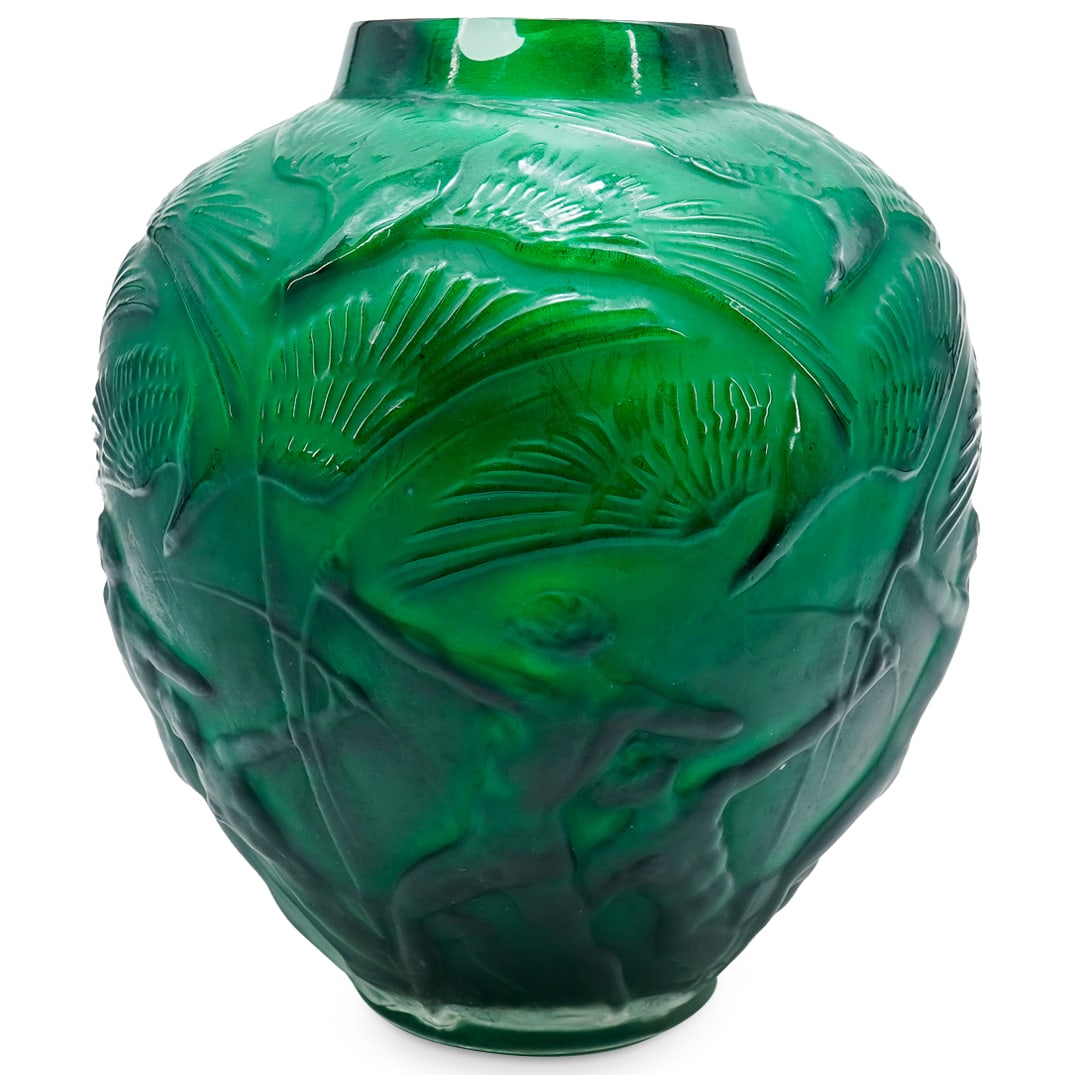 After Rene Lalique "Archers" Glass Vase (1 of 6)