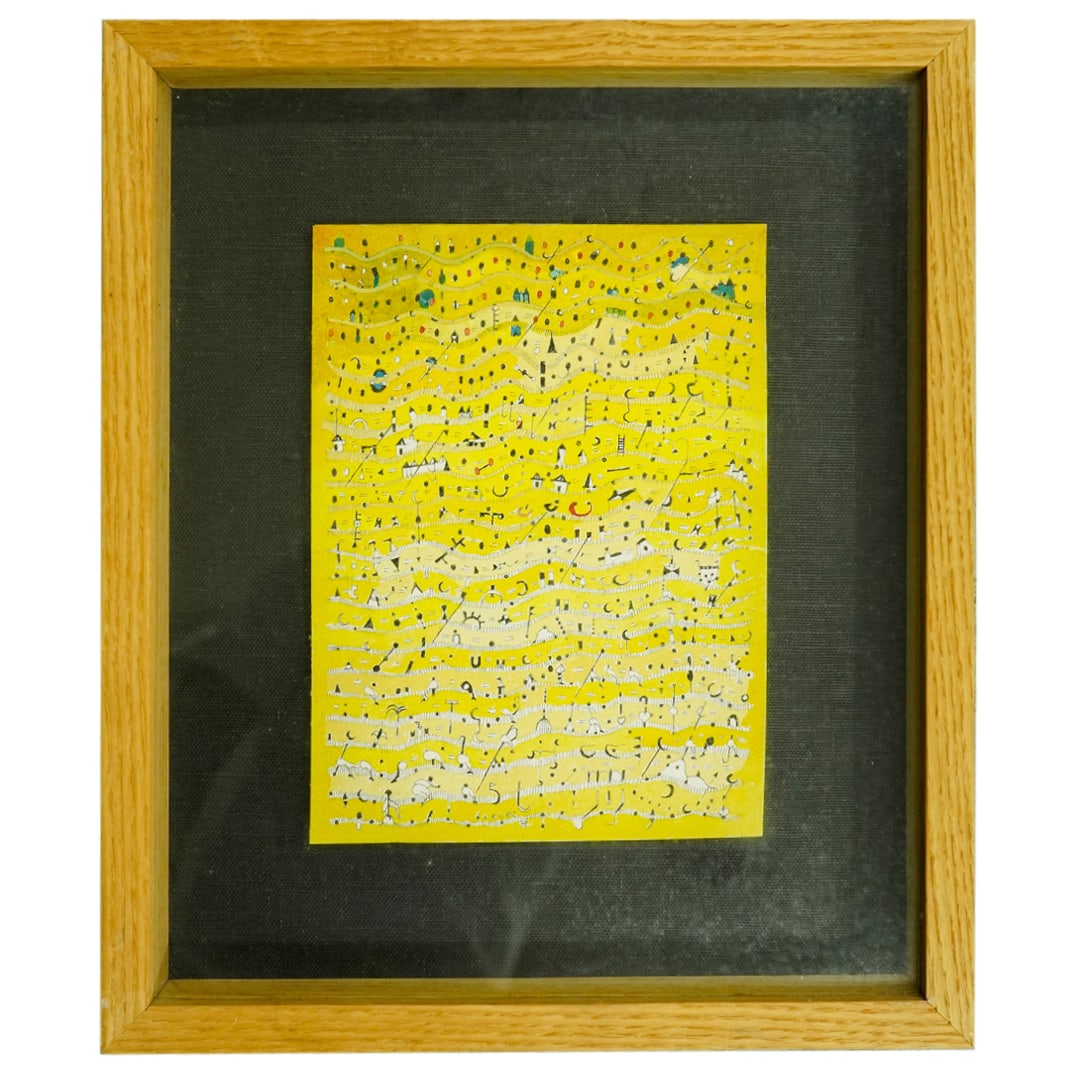 Paulo Gomes Garcez (Brazilian, 1945-1989) Mixed Media On Paper (1 of 6)