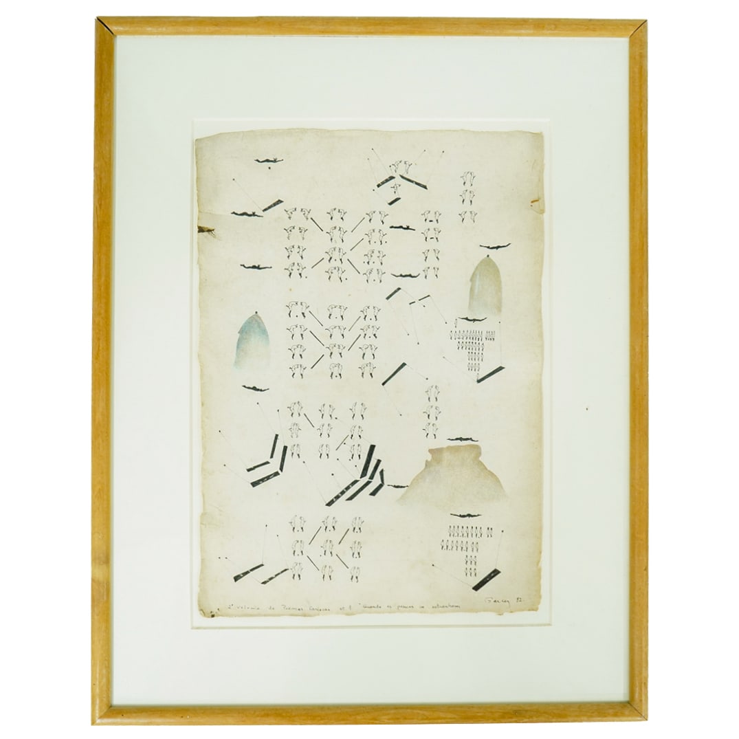 Paulo Gomes Garcez (Brazilian, 1945-1989) Mixed Media On Paper (1 of 7)