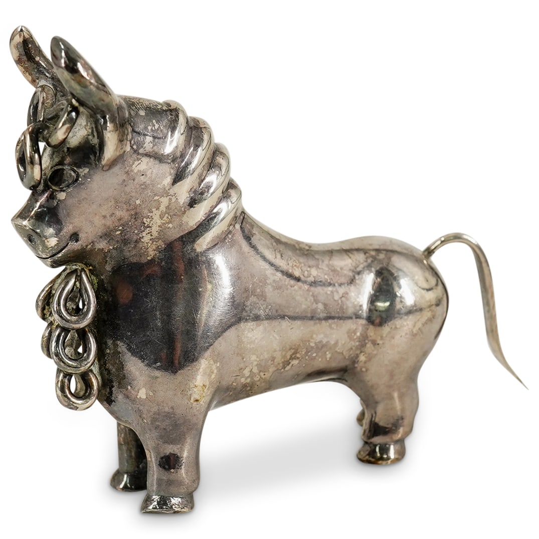 Peruvian Sterling Silver Bull Figure (1 of 6)