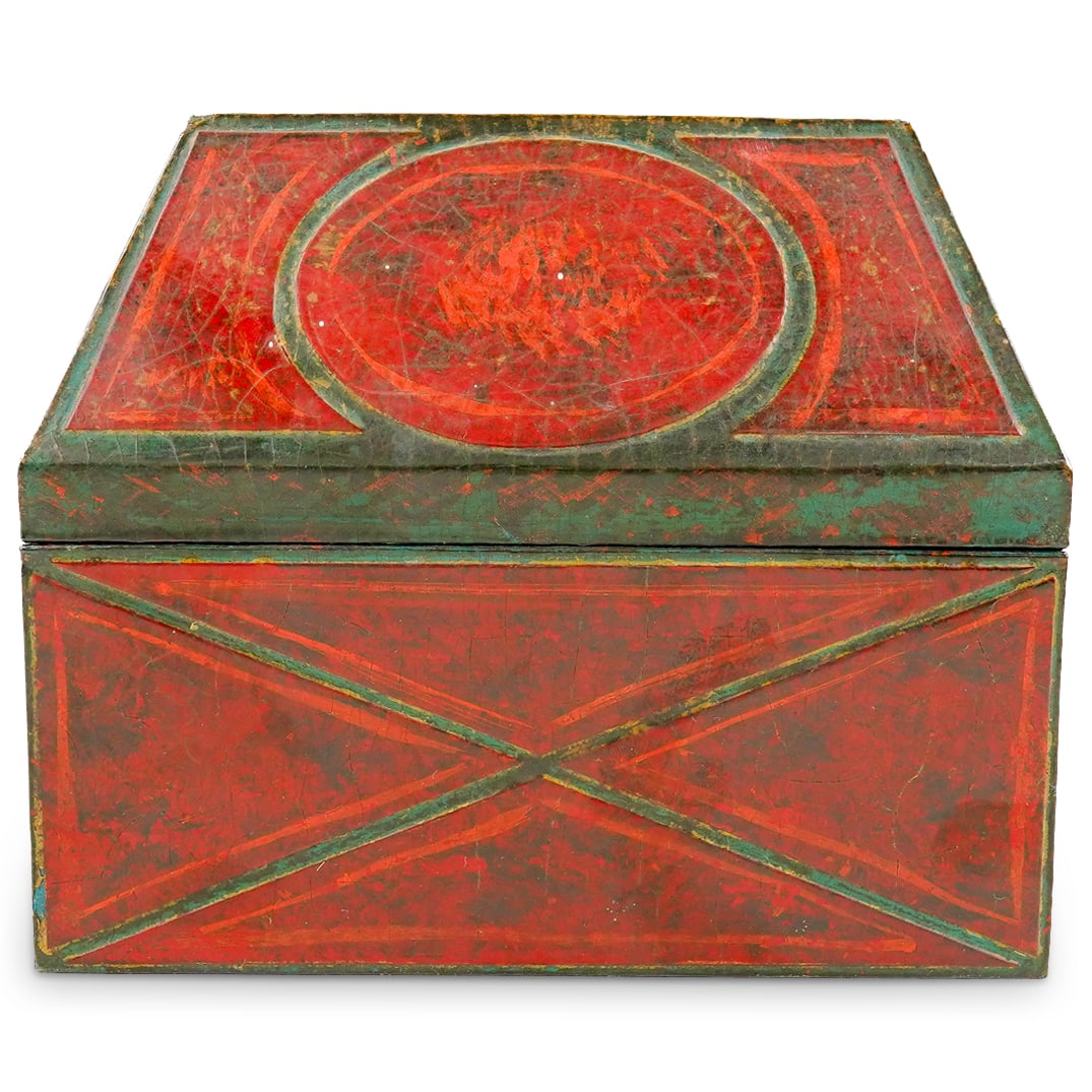 18 C. Tabernacle Box Lacquered Paper Mache (1 of 10)