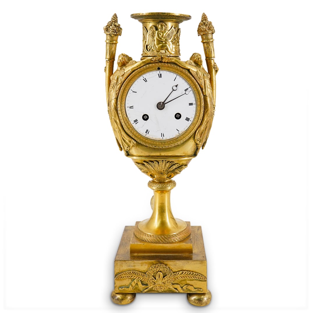 19th C. French Empire Ormolu Mantel Clock (1 of 12)