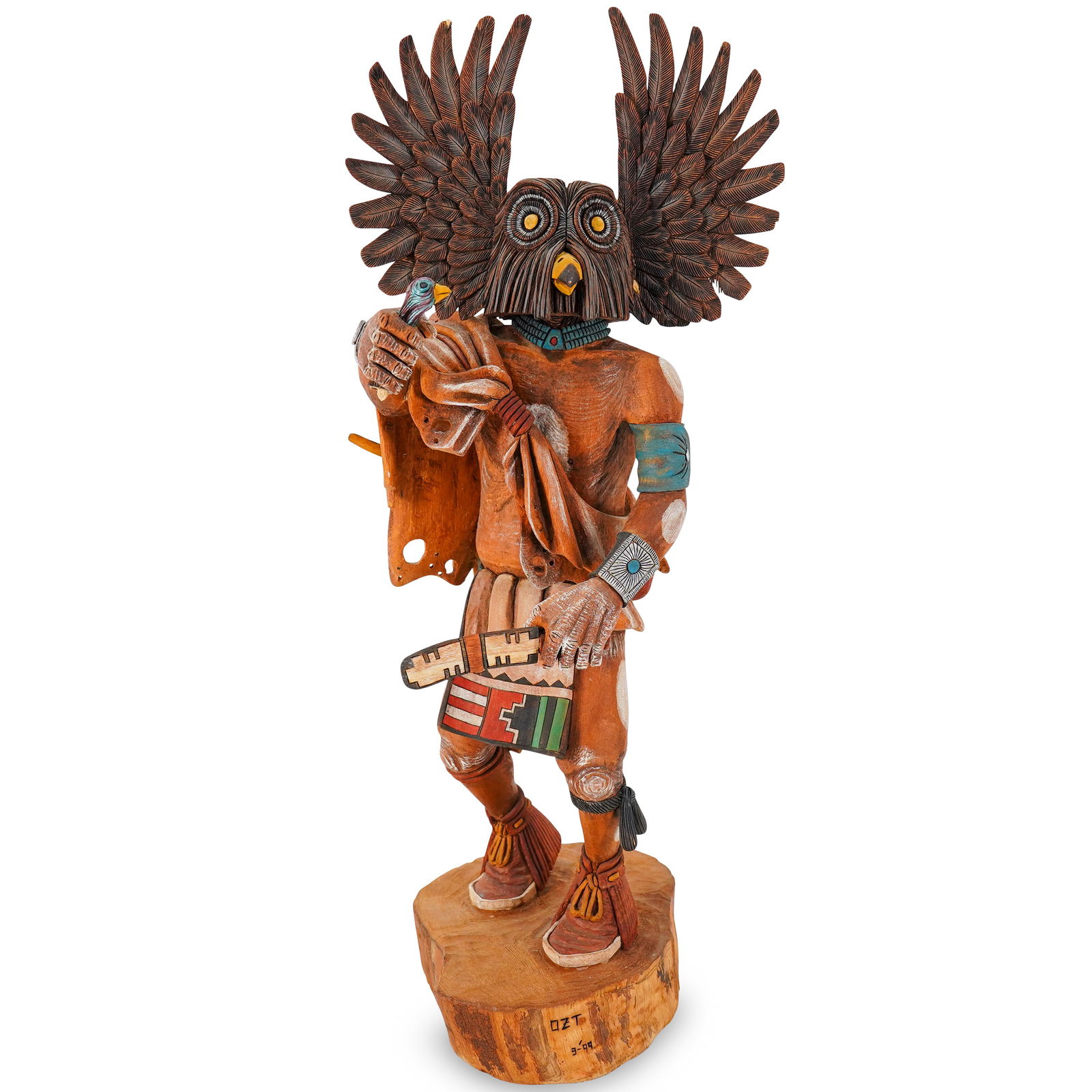 Oliver Tsinnie (Hopi, B. 1964) Great Horned Owl Kachina (1 of 17)