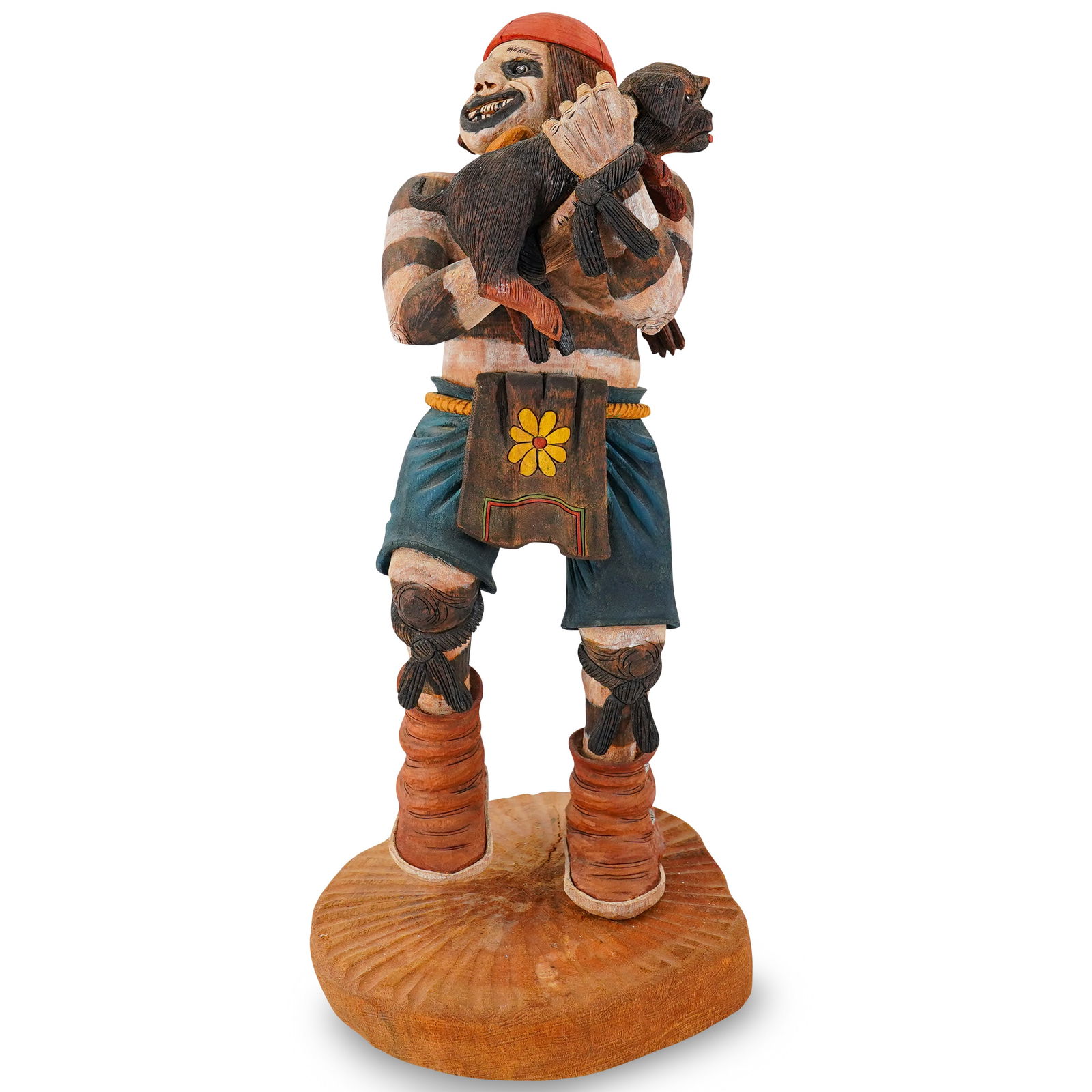 Oliver Tsinnie (Hopi, B. 1964) Clown Kachina W/ Dog (1 of 12)