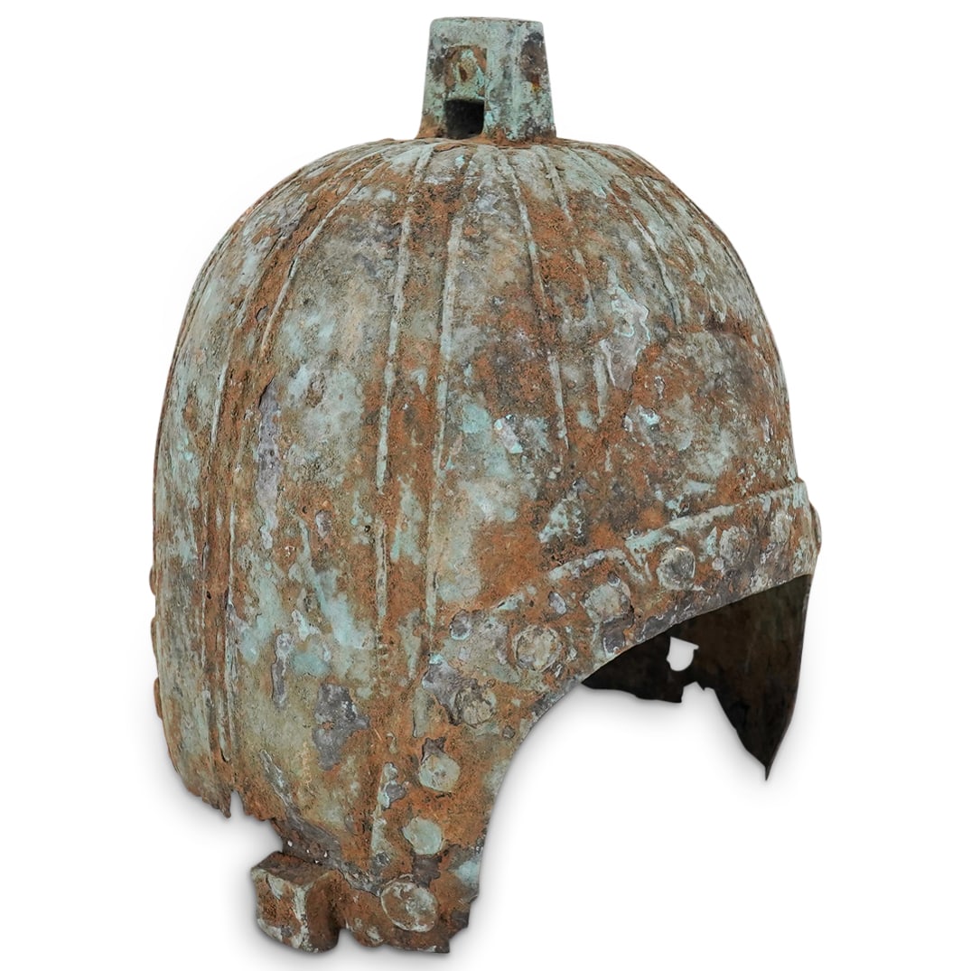 Antique Sino Tibetan Bronze Helmet (1 of 7)