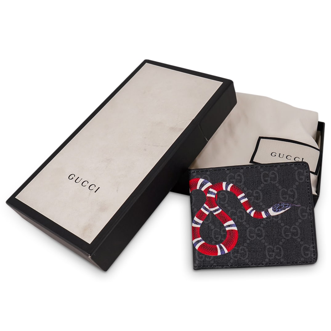 Vintage Gucci Calfskin Kingsnake Print Wallet (1 of 7)