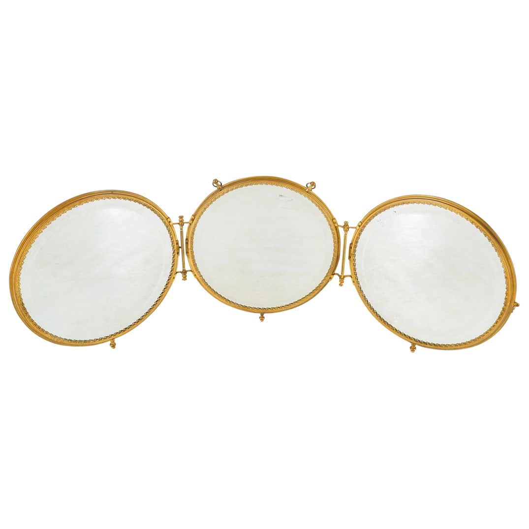 Antique Victorian Tri-Fold Travel Celluloid Wall Shaving Mirror (1 of 16)