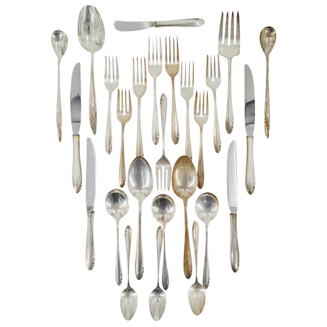 (26 Pc) Oneida "Lasting Spring" & Gorham "Blithe Spirit" Flatware (1 of 20)