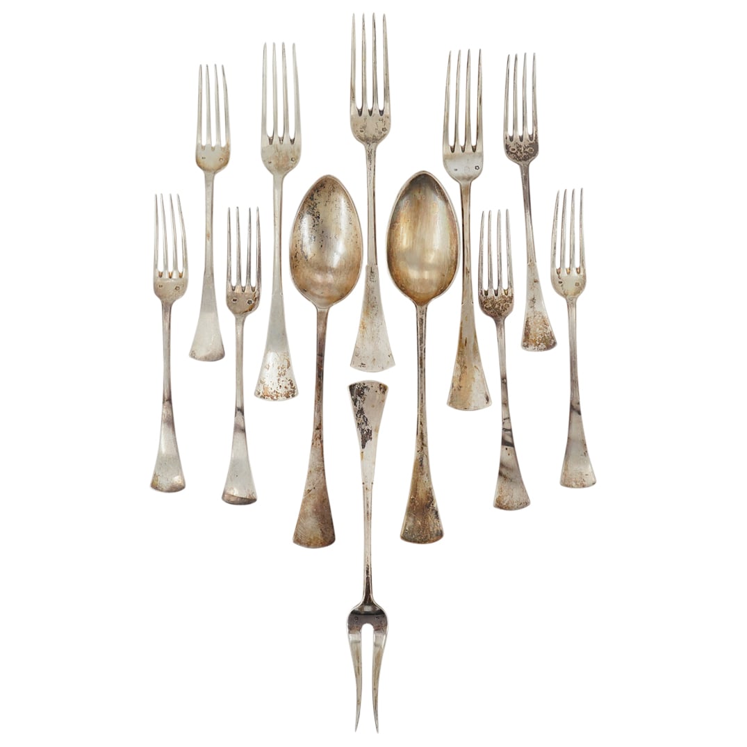 (12 Pc) Hungarian 800 Silver Flatware (1 of 20)