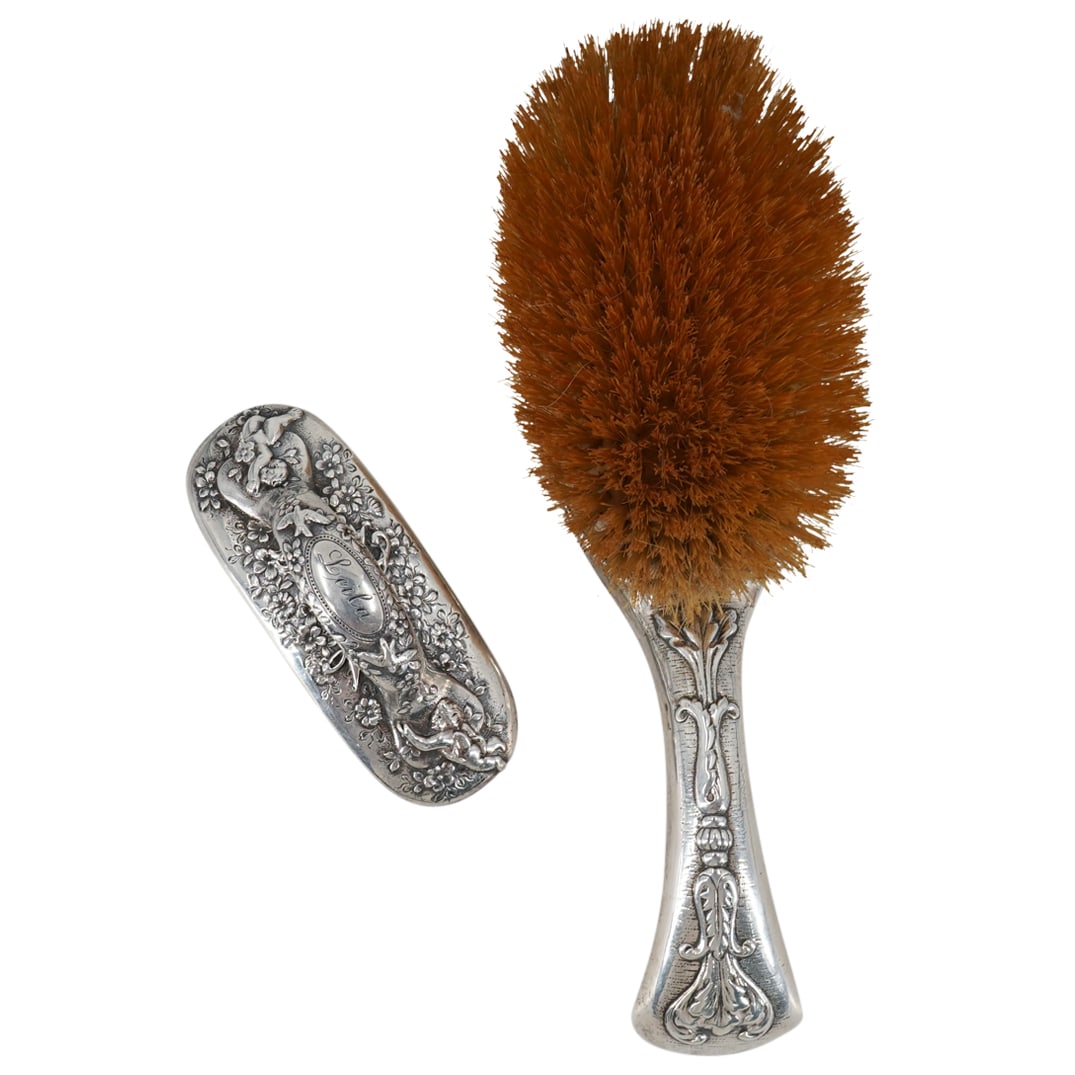Tiffany & Co. Sterling Silver Nail Buffer & Hair Brush Vanity Set (1 of 5)