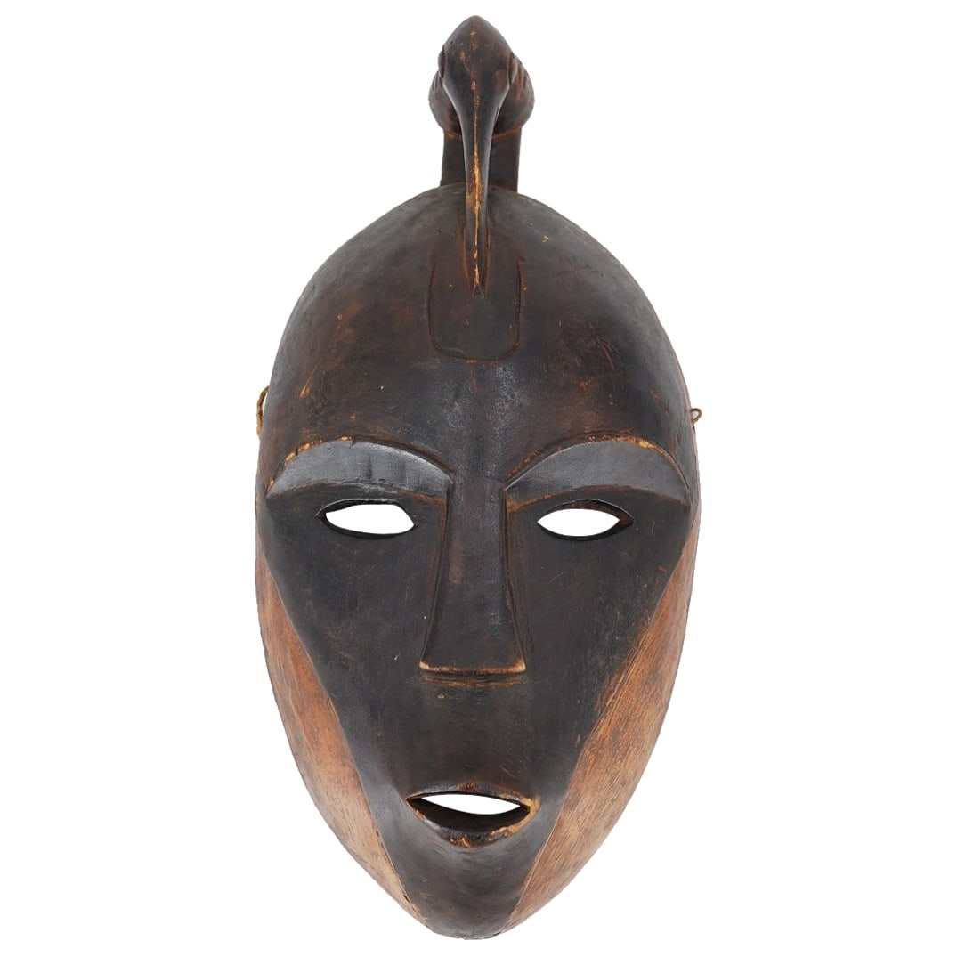 Nigerian Igbo Carved Wood Ebonized African Mask (1 of 13)