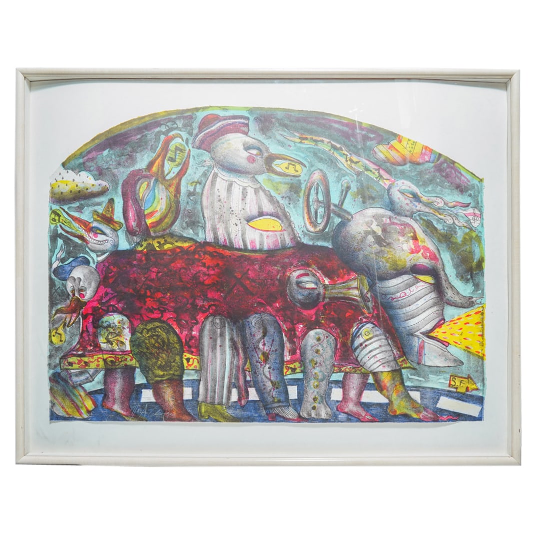 Alejandro Colunga (Mexican, B. 1948) Lithograph (1 of 12)