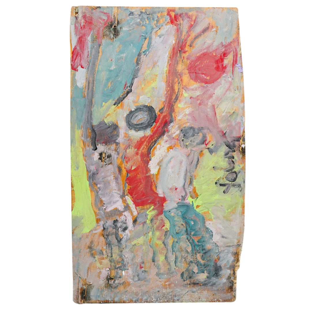 Purvis Young (American, 1943-2010) Mixed Media Painting (1 of 9)