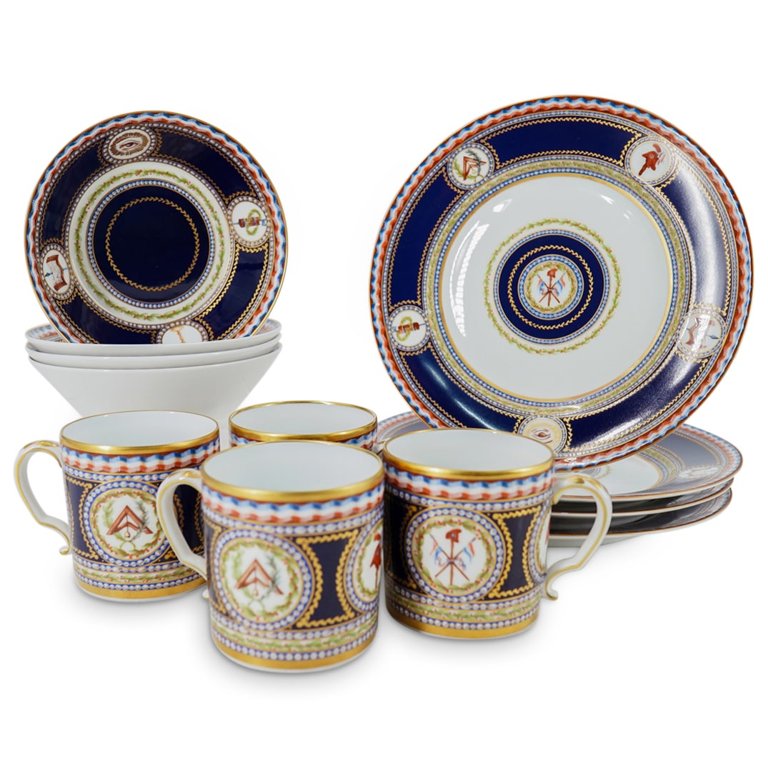 (12 Pc) Limoges La Tasse De Lumiere Porcelain Tea Set (1 of 20)