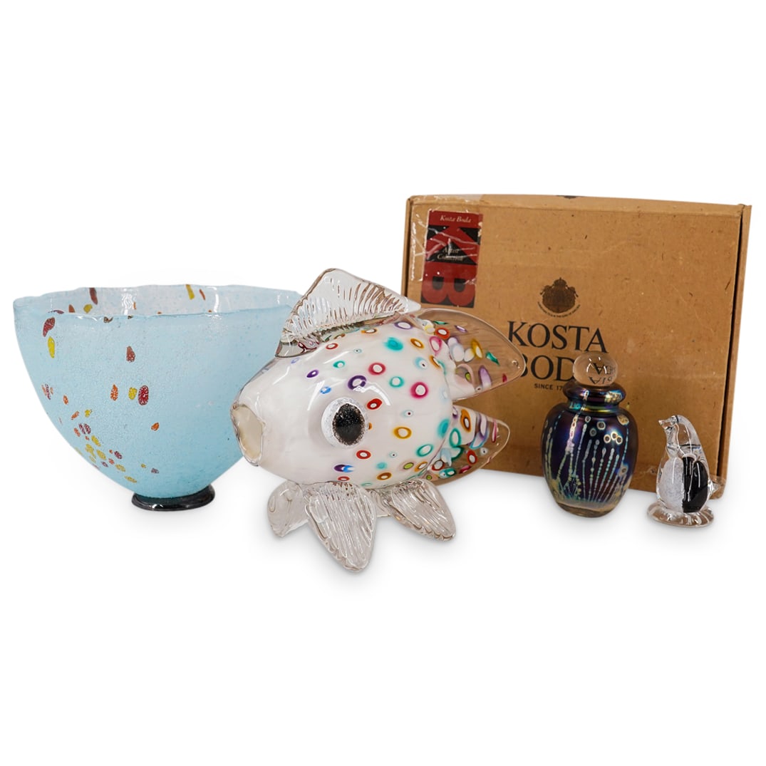 (4 Pc) Art Glass Variety Lot (1 of 20)