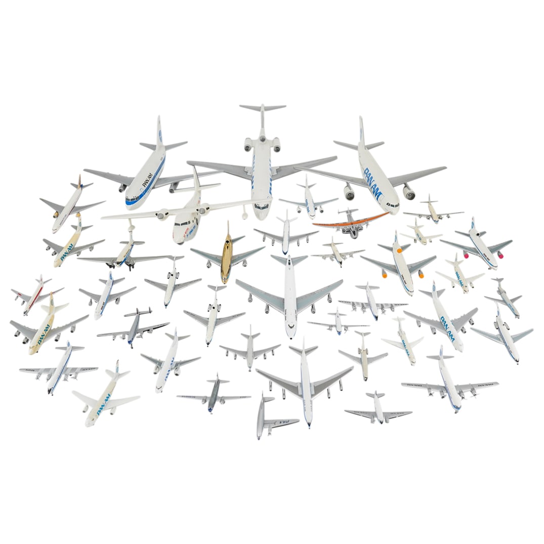 (40 Pc) Vintage Pan American Aircraft Model Grouping Collection (1 of 18)