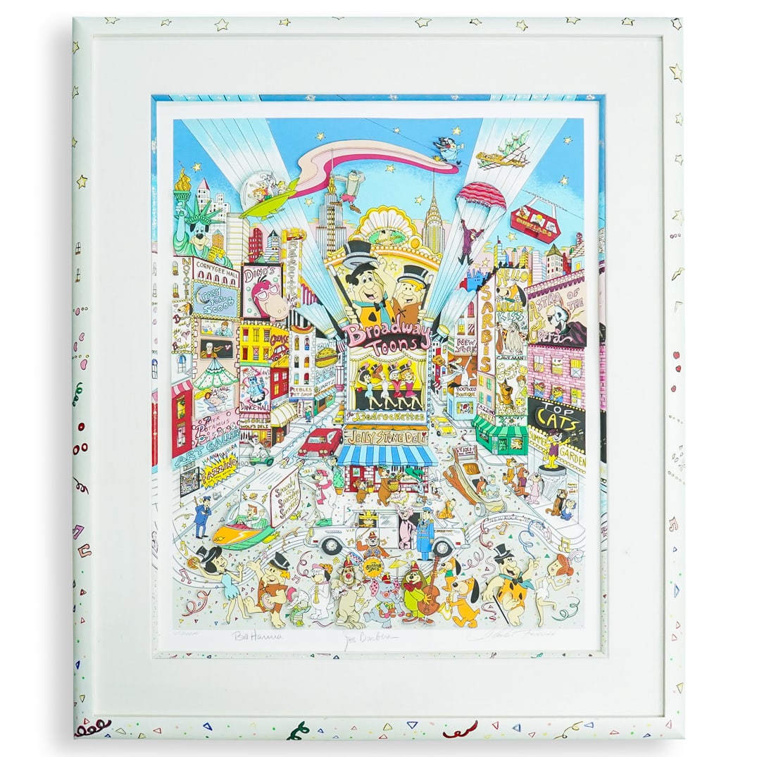 Charles Fazzino (American, B. 1955) "Broadway Toons" 3D Mixed Media Art (1 of 20)