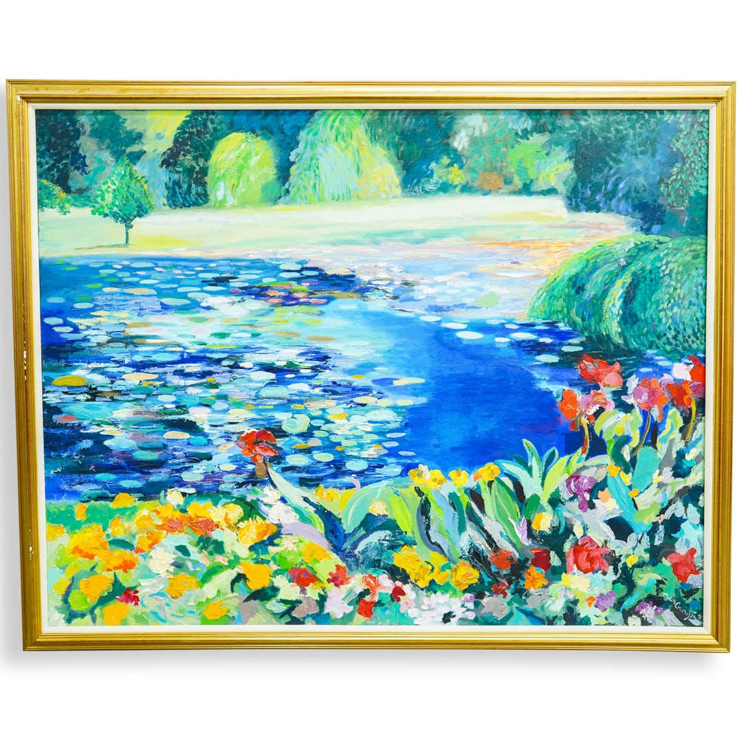 Ben Georgia (American, XX) Pond Oil On Canvas (1 of 16)