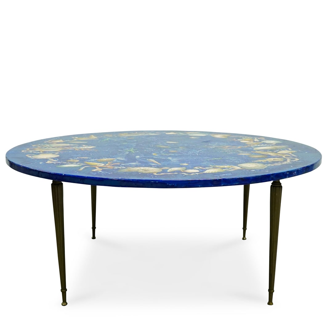 Emilio Martelli (Italian, born 1913) Italian Scagliola 'Conchiglie' Ocean Seashell Coffee Table (1 of 12)