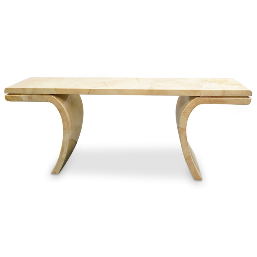 Karl Springer Goatskin Altar Form Console Table (1 of 7)