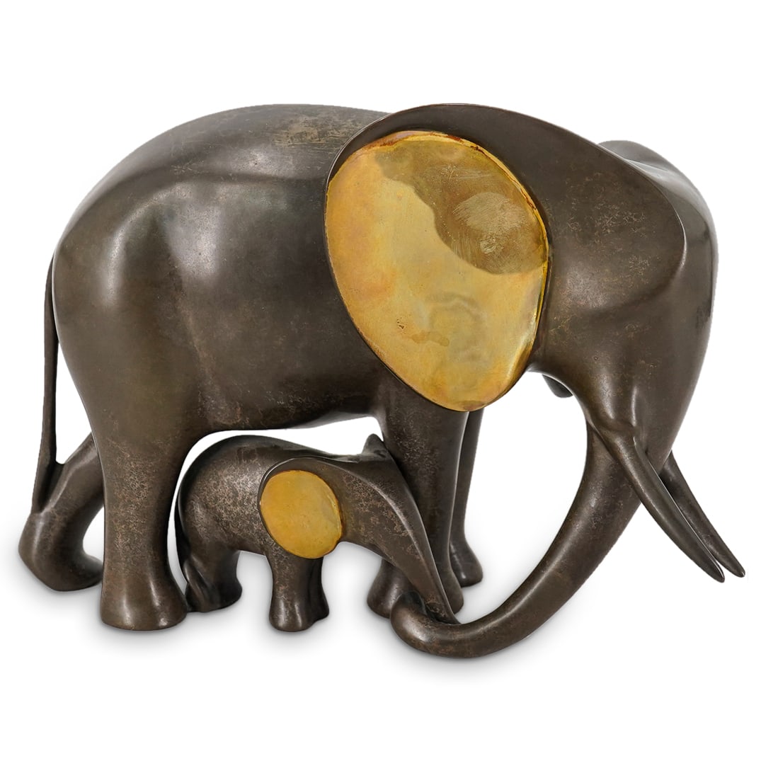 Loet Vanderveen (Dutch, 1921-2015) Bronze Elephants (1 of 11)
