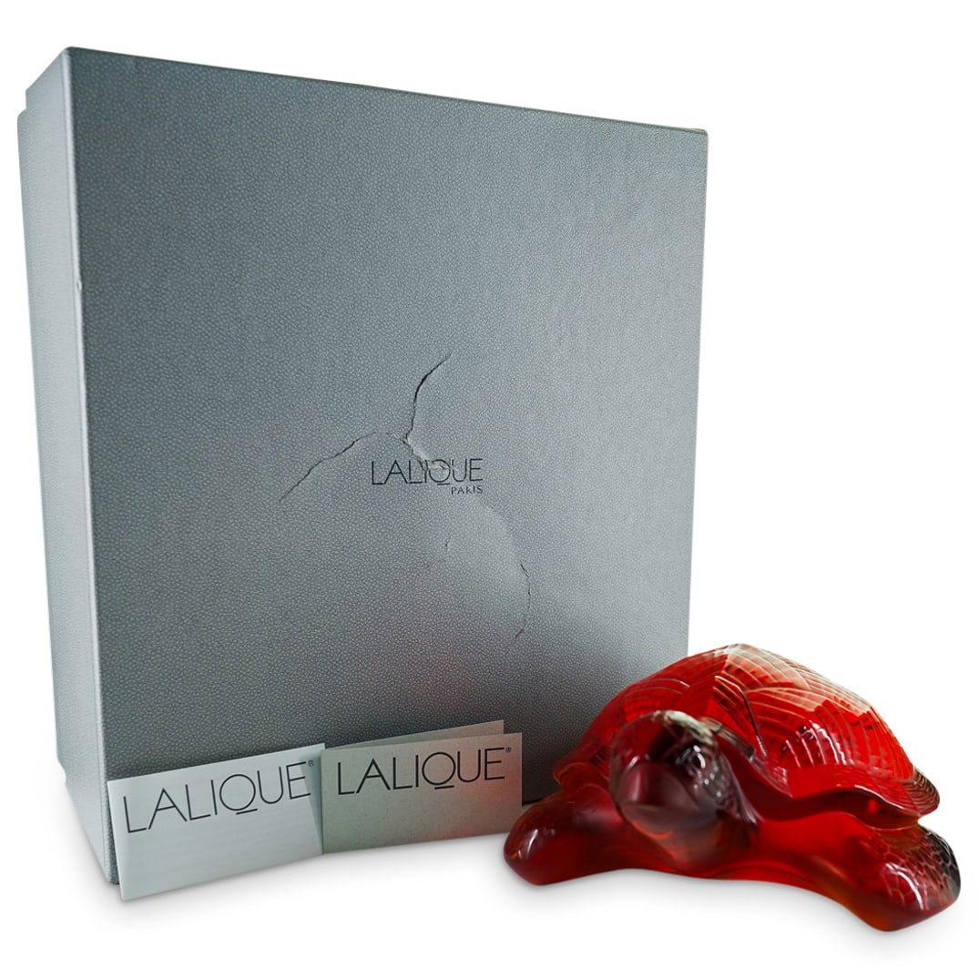 Large Lalique Crystal "Caretta" Sea Turtle Figure (1 of 13)