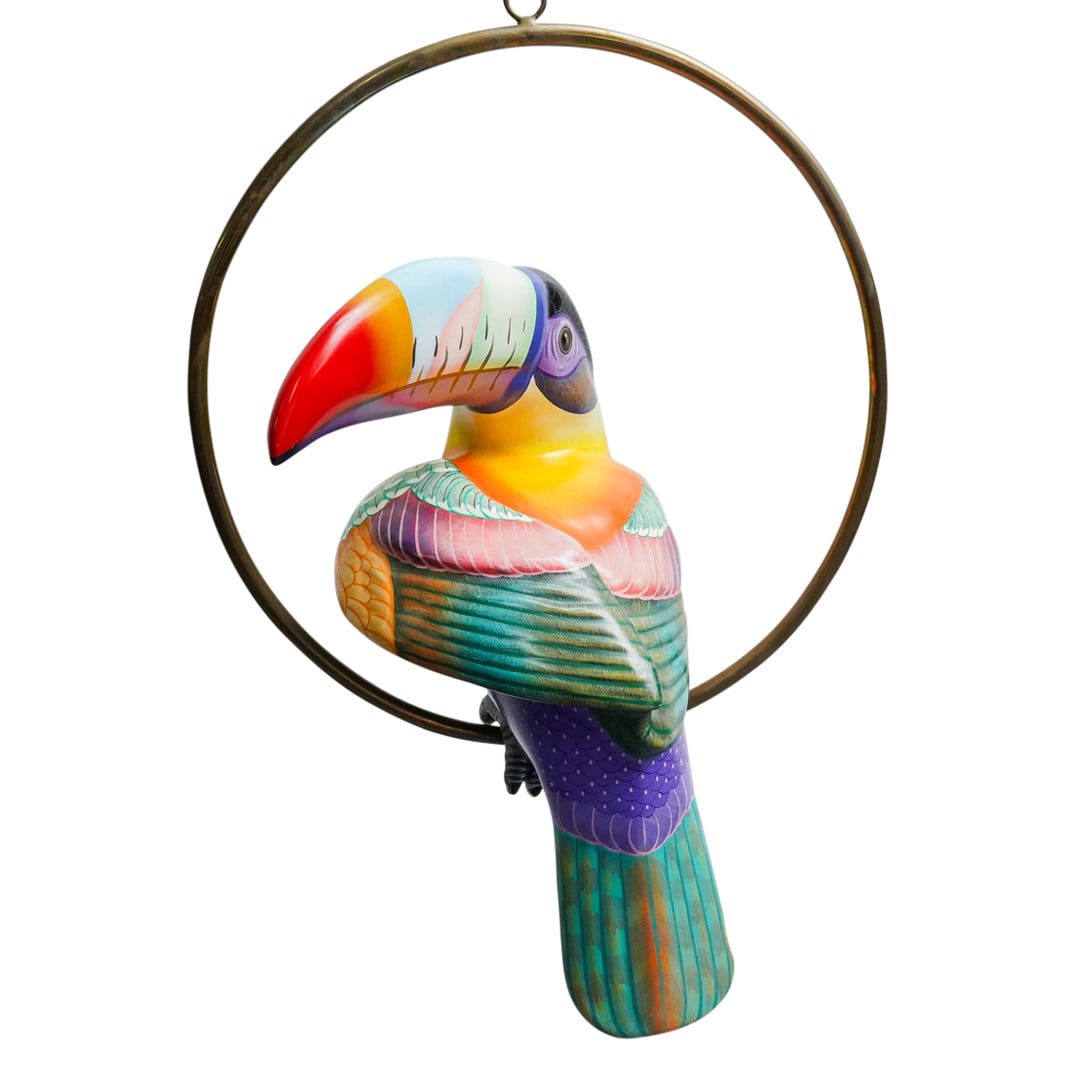 Sergio Bustamante (Mexican, B. 1949) Resin Toucan On Hanging Frame (1 of 10)