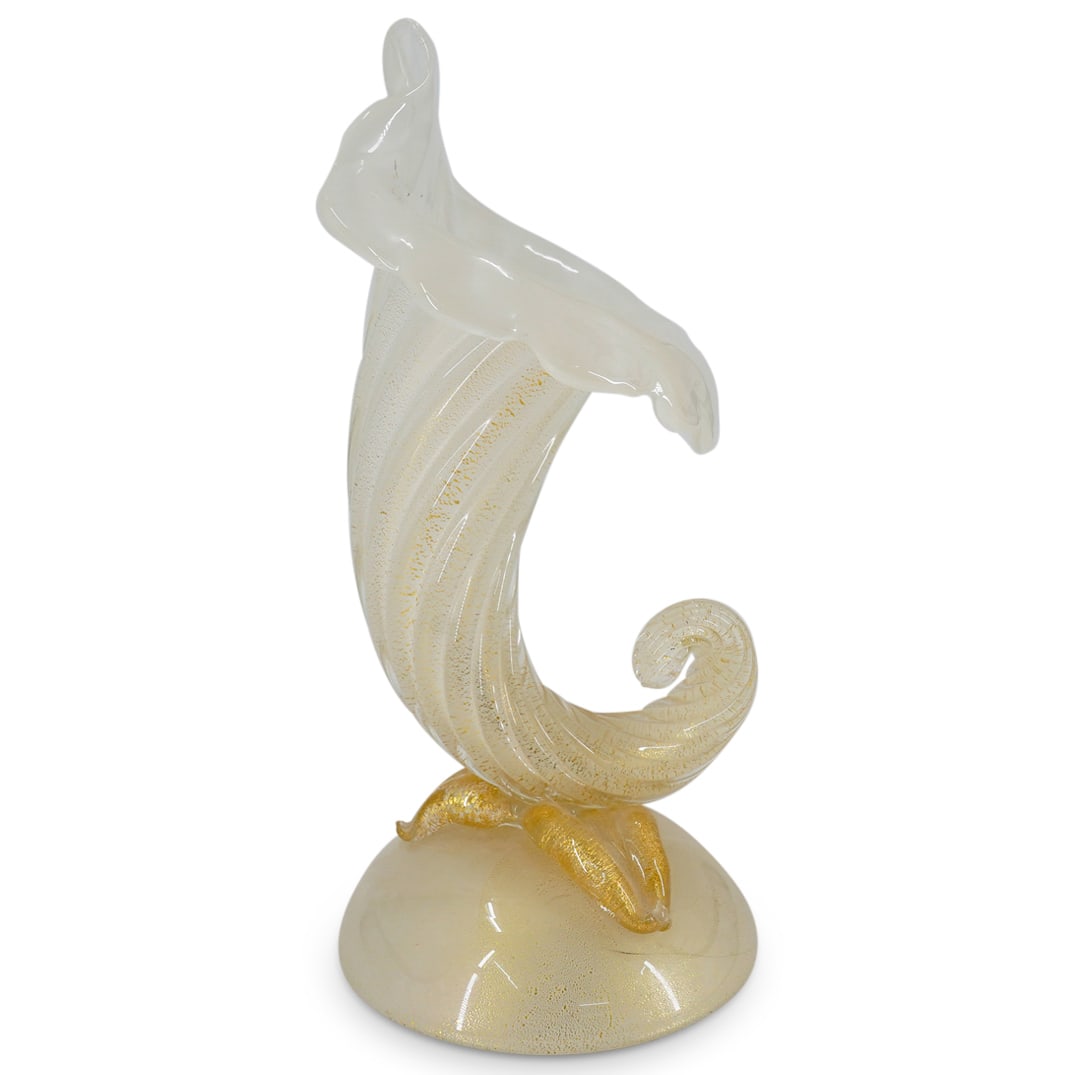 Barovier Murano Glass Cornucopia Vase (1 of 9)
