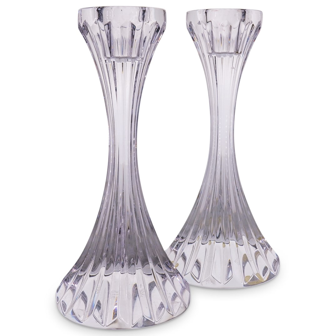Pair Baccarat Crystal "Massena" Candlesticks (1 of 7)