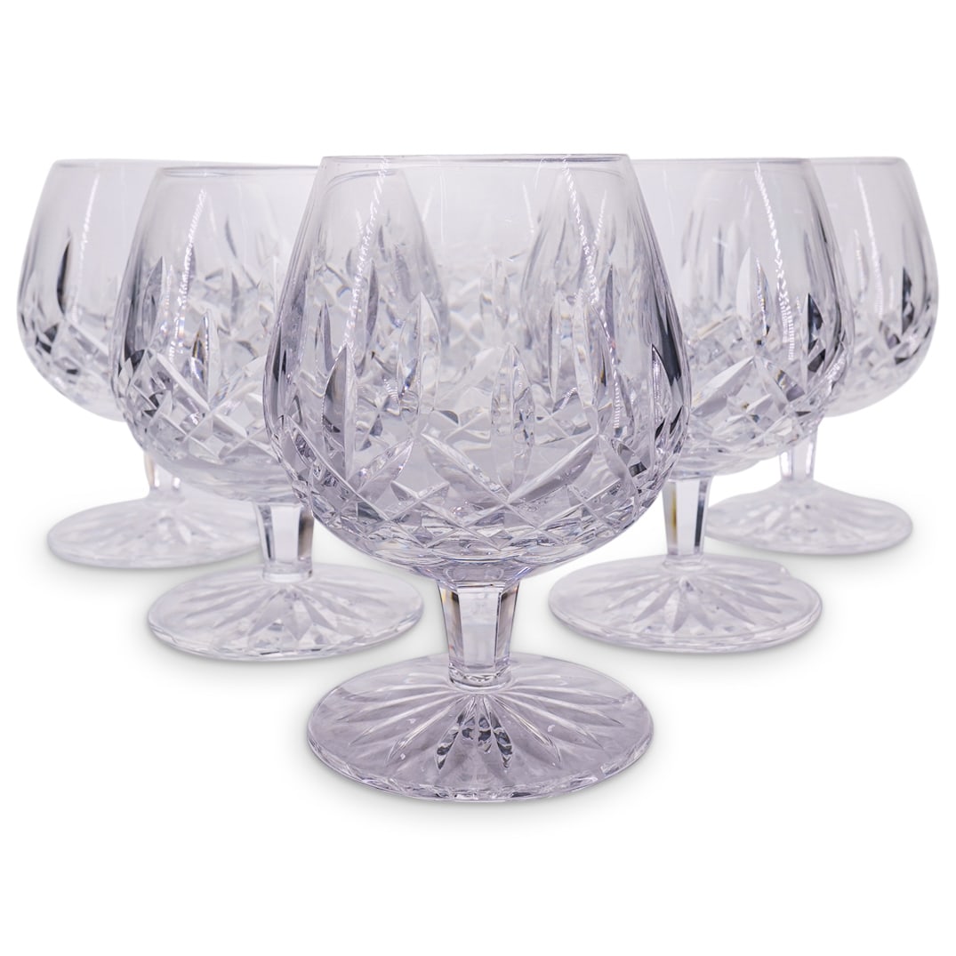 (6 Pc) Waterford Crystal "Lismore" Brandy Glasses (1 of 9)