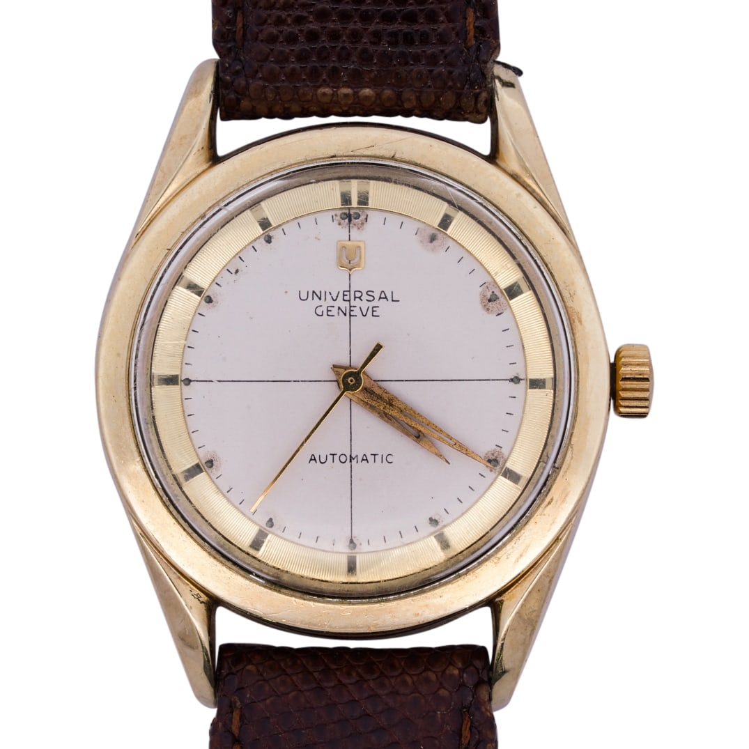 Universal Geneve Polerouter Gold Plated Men's Watch (1 of 5)