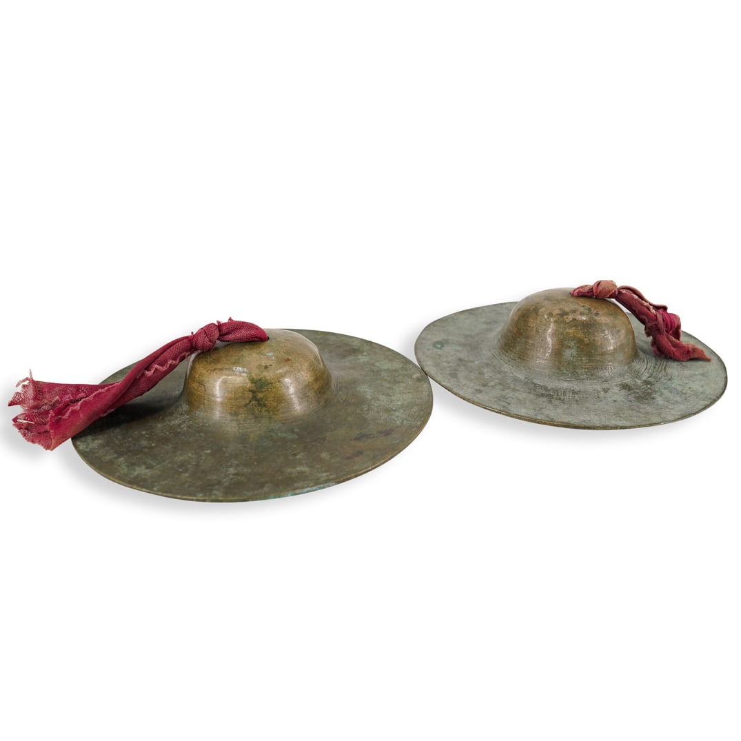 Antique Bronze Tibetan Cymbals (1 of 7)