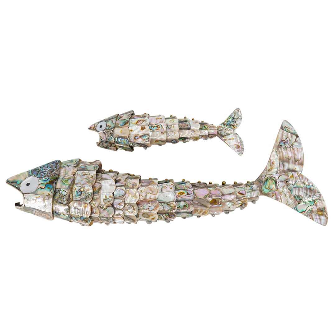 Pair Of Los Castillo Articulated Abalone Fish Bottle Openers (1 of 15)