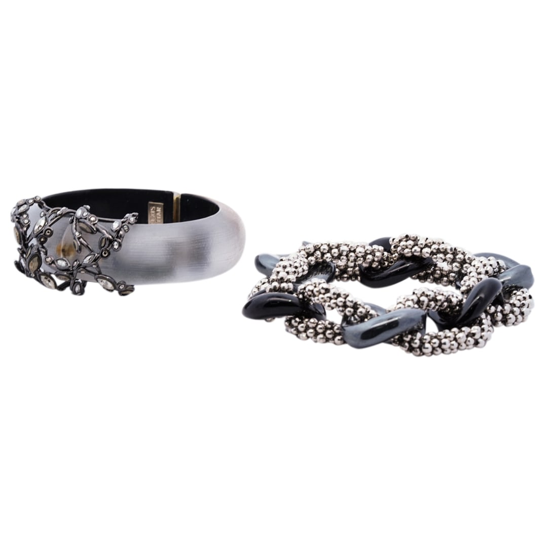 (2Pc) Alexis Bittar Costume Cuff & Bracelet (1 of 9)