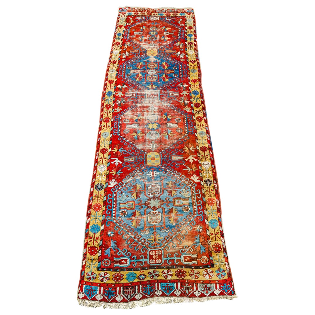 19th C. Turkish Konya Region Village Wool Runner Rug (1 of 8)