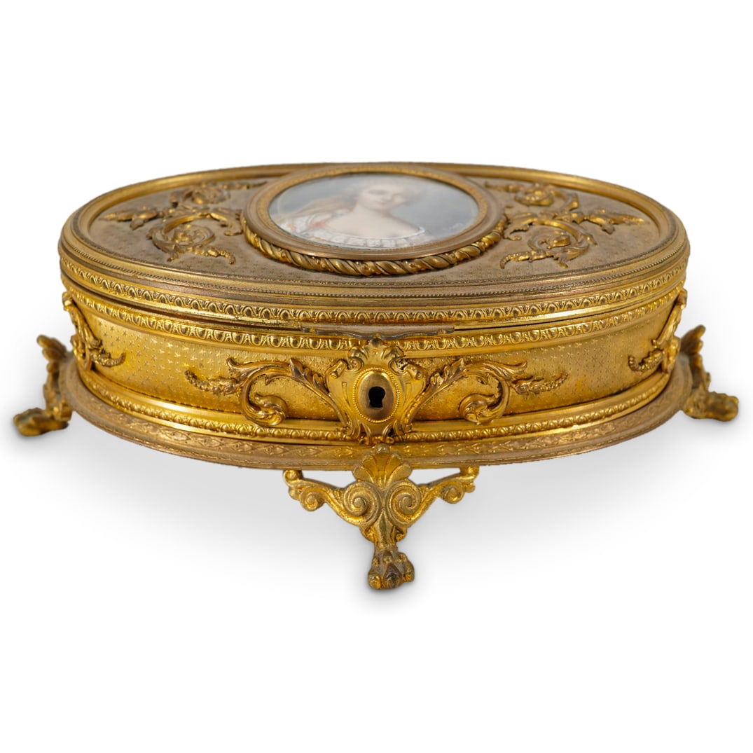 19th Century French Madame Sophie Dore Bronze Vanity Box (1 of 11)